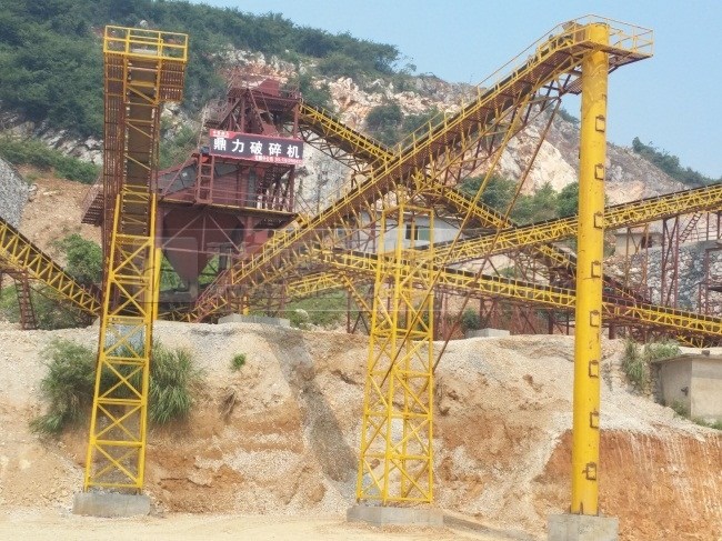 江西新余石料廠石料生產(chǎn)線