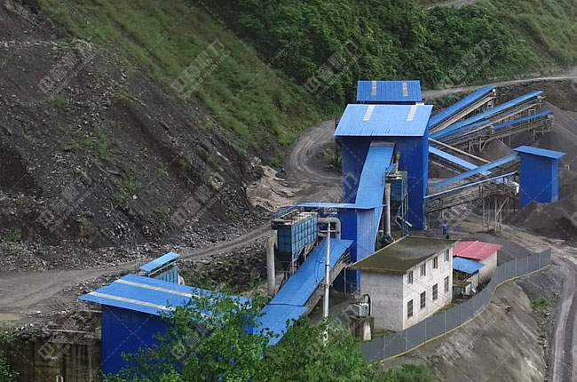 石料生產(chǎn)線一角