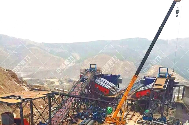 碎石生產(chǎn)線安裝現(xiàn)場